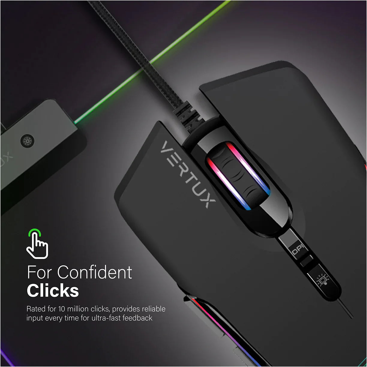 Vertux Assaulter GameCharged™ Lightweight Gaming Mouse