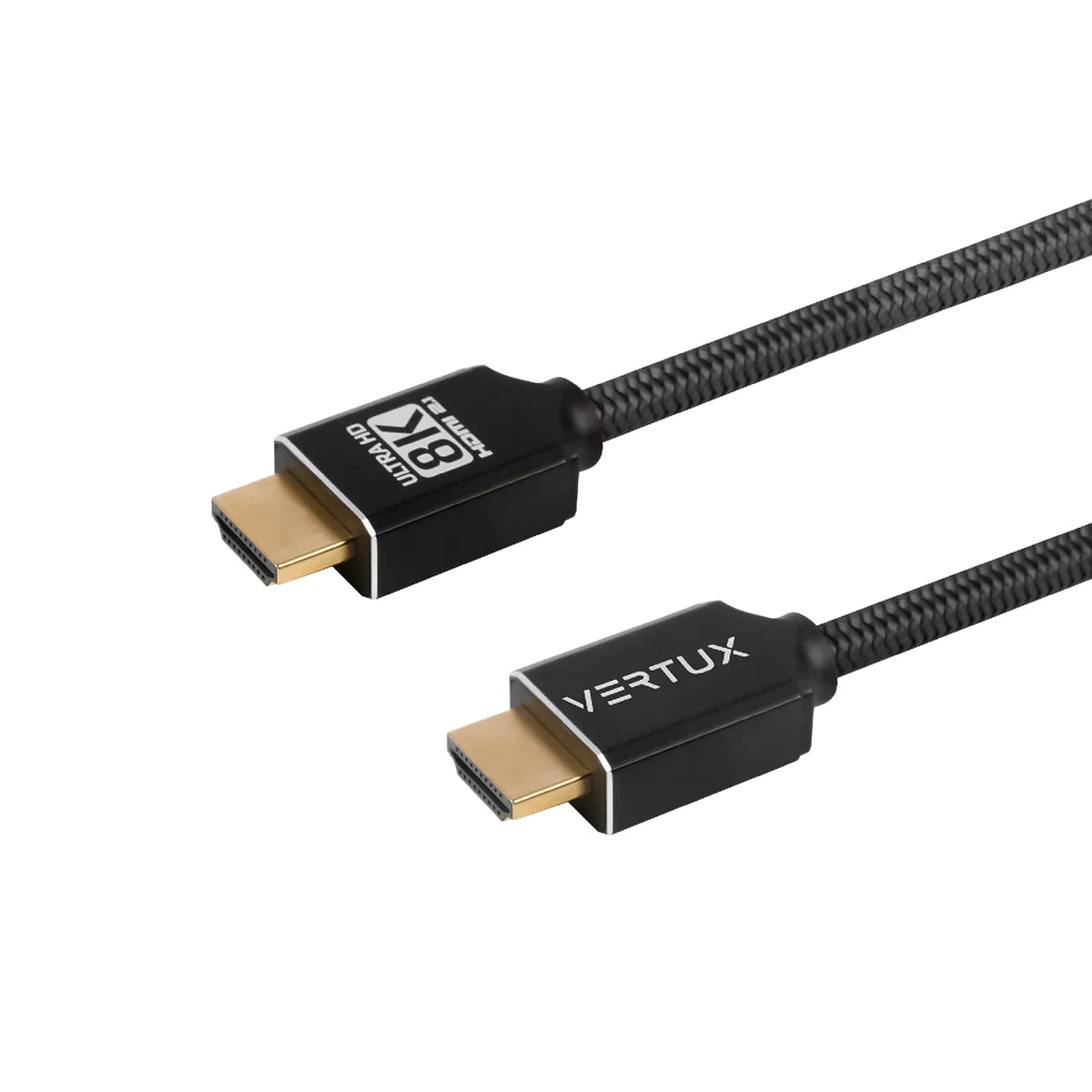 VERTUX 8K NYLON BRAIDED HIGH DEFINITION HDMI 2.1 CABLE 3M BK