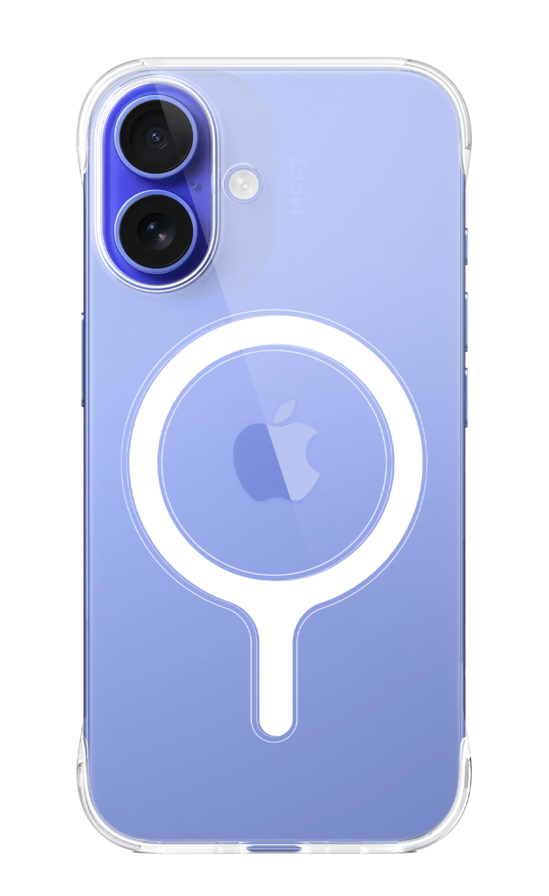 MOFT SNAP CLEAR CASE FOR IPHONE 16 - (LANYARD COMPATIBLE)