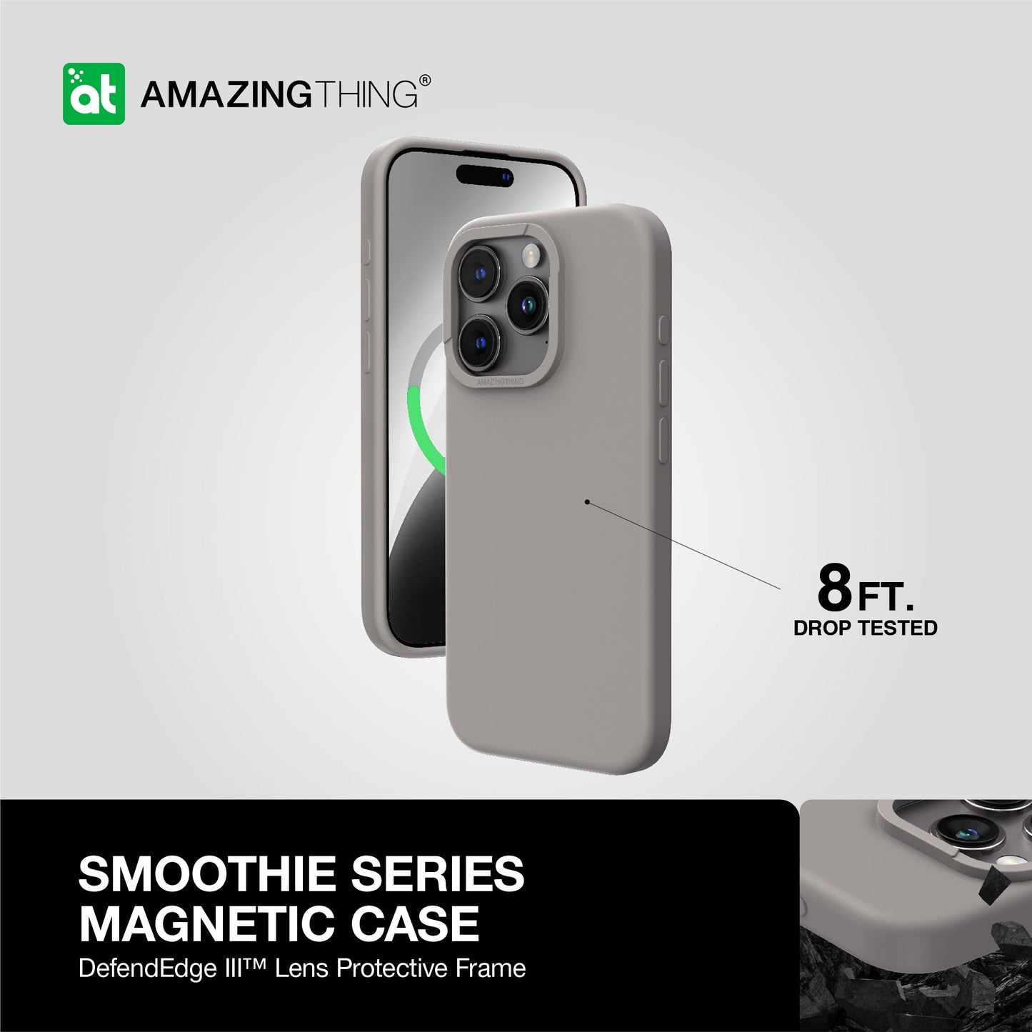 AMAZING THING SMOOTHIE MAGSAFE DROP PROOF CASE FOR IPHONE 15 6.7' PRO MAX 2023