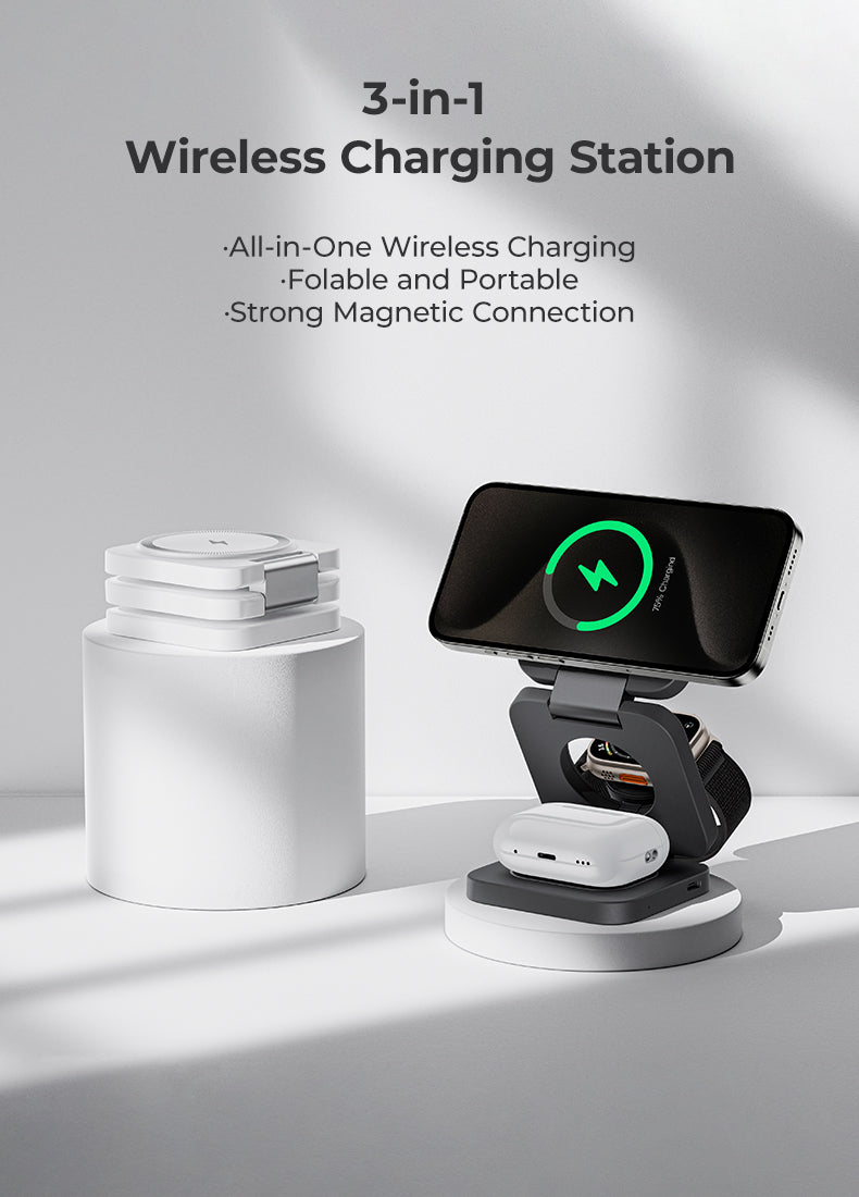 Benks JuicePod 3-in-1 Wireless Charger Stand