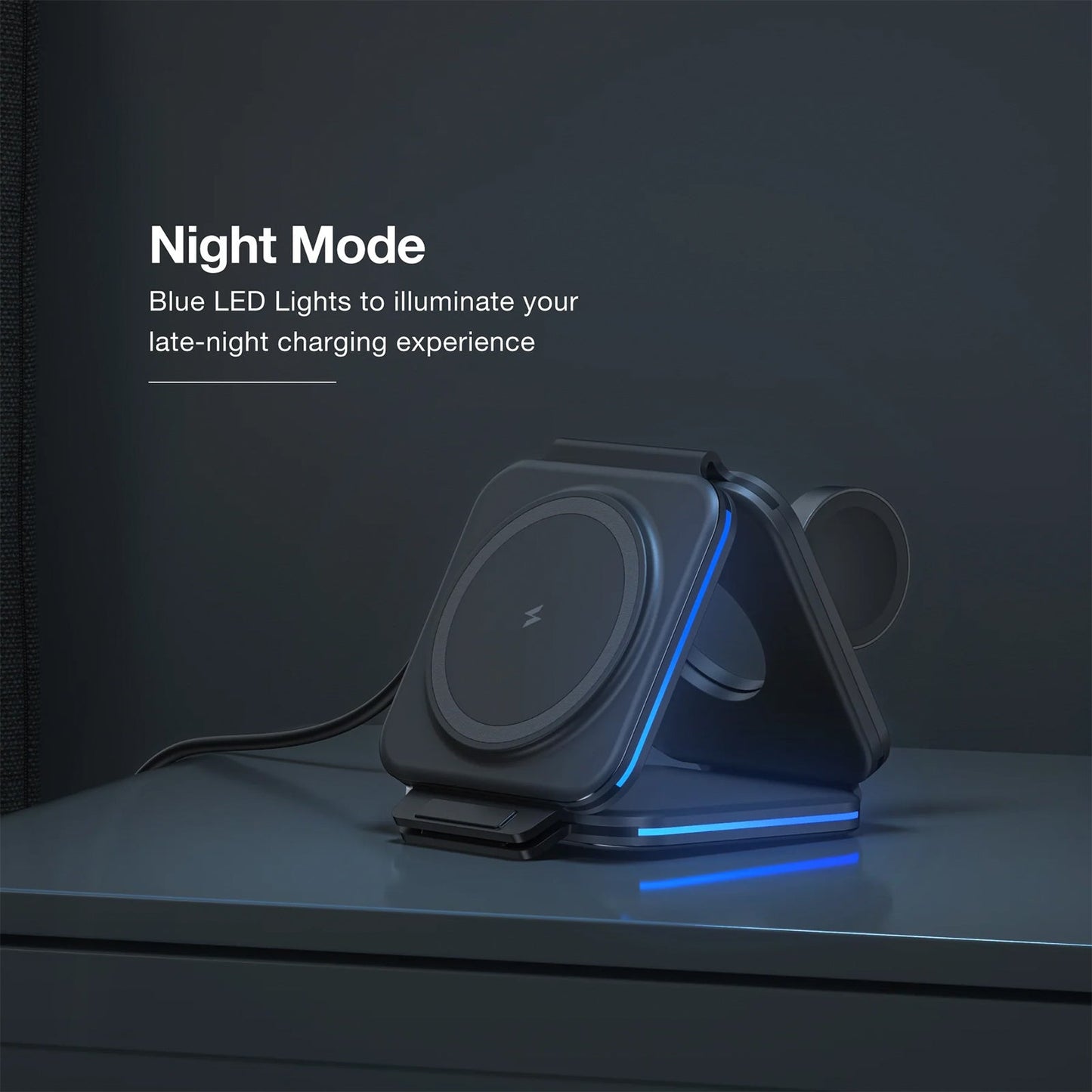 AMAZING THING EXPLORER PRO 3IN1 PD 15W PORTABLE WIRELESS CHARGER WITH 1.2M USB-C TO USB-C CABLE