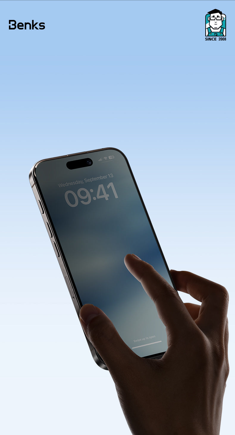 Benks Ultra Shield Privacy Screen Protector iP16 Plus/15 Plus/14 Pro Max