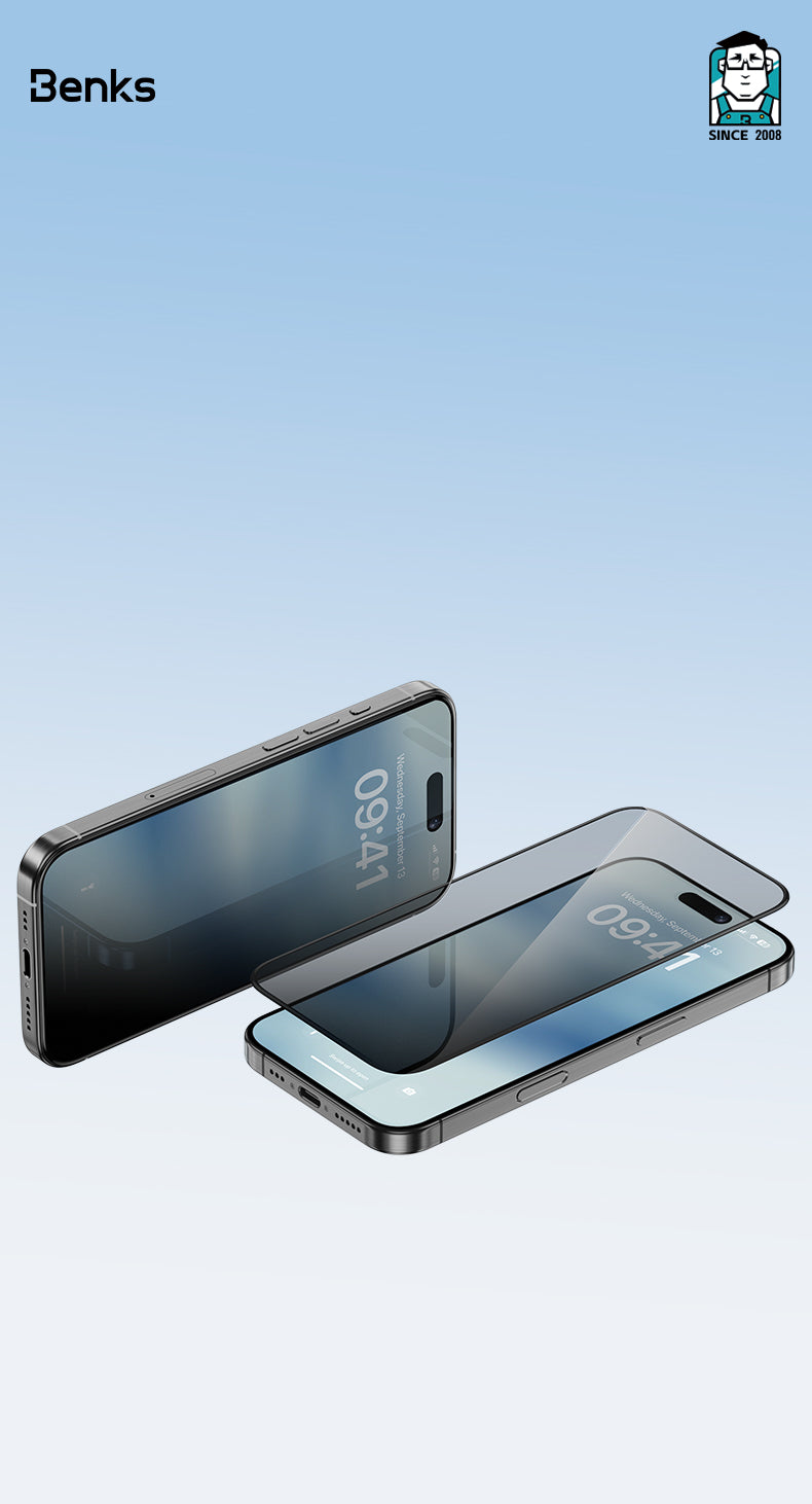 Benks Ultra Shield Privacy Screen Protector iP16/15/14 Pro