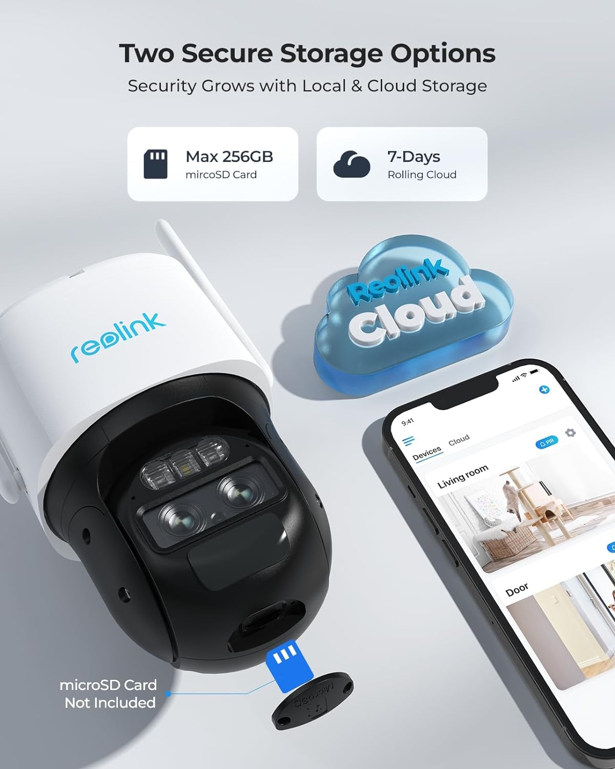 REOLINK TRACKMIX LTE PLUS + REOLINK SOLAR PANEL PLUS 4MP WHITE
