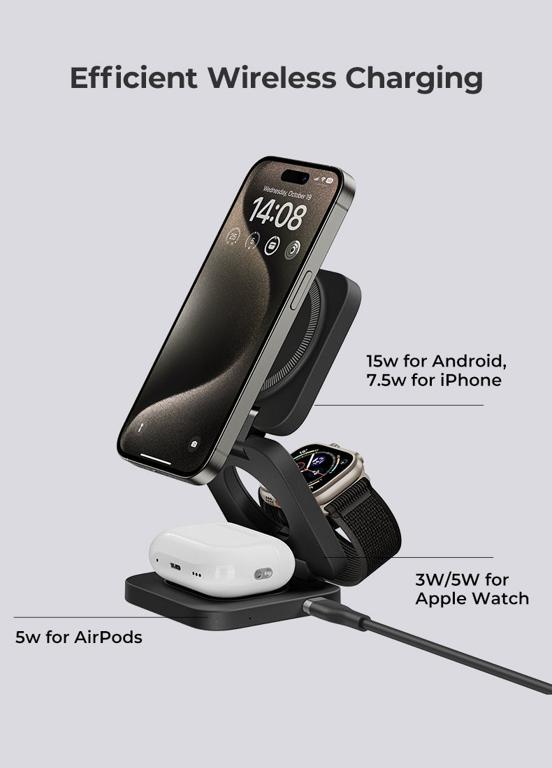 Benks JuicePod 3-in-1 Wireless Charger Stand