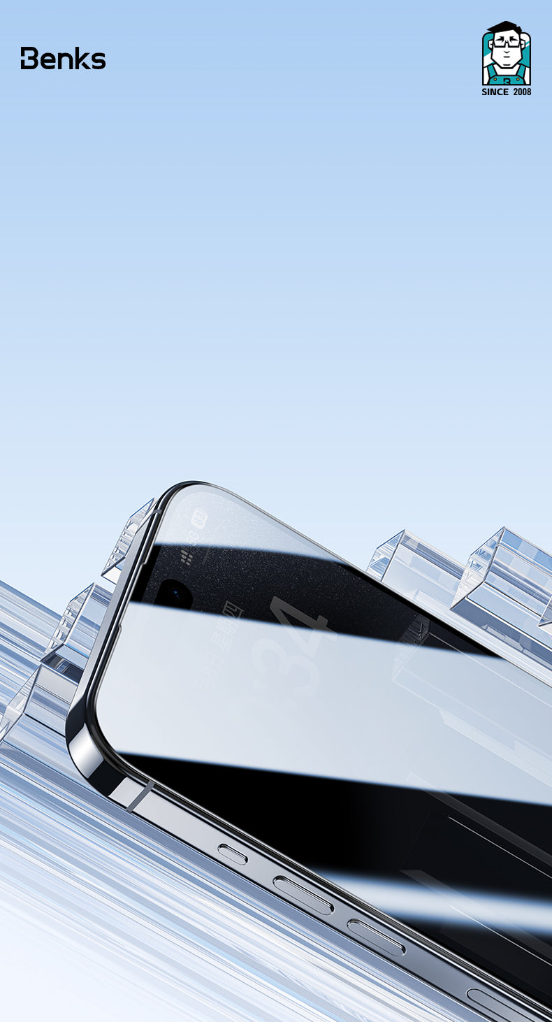 Benks Ultra Shield Privacy Screen Protector iP16/15/14 Pro