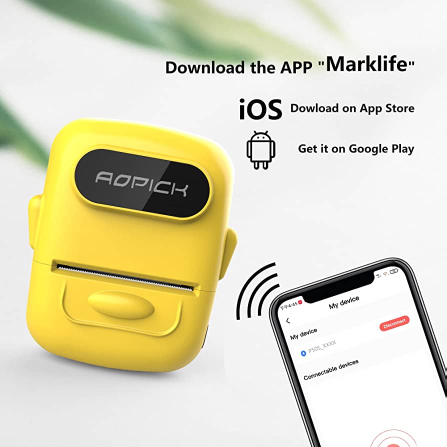 P50Portable Pocket Label Printer Machine