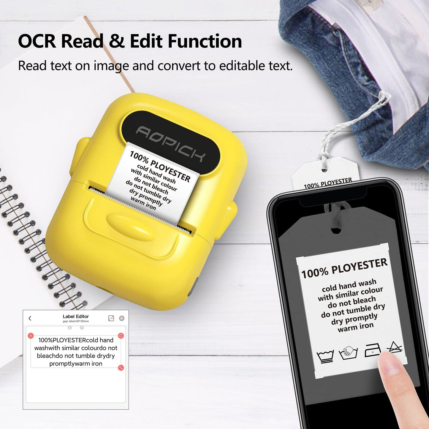 P50Portable Pocket Label Printer Machine