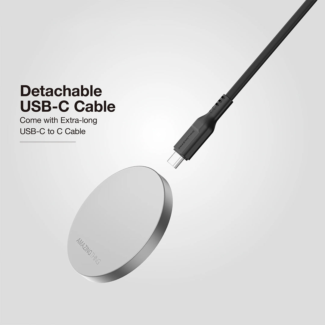 AMAZING THING THUNDER PRO MAGNETIC 15W CHARGER SET WITH 1.2M USB-C TO USB-C CABLE