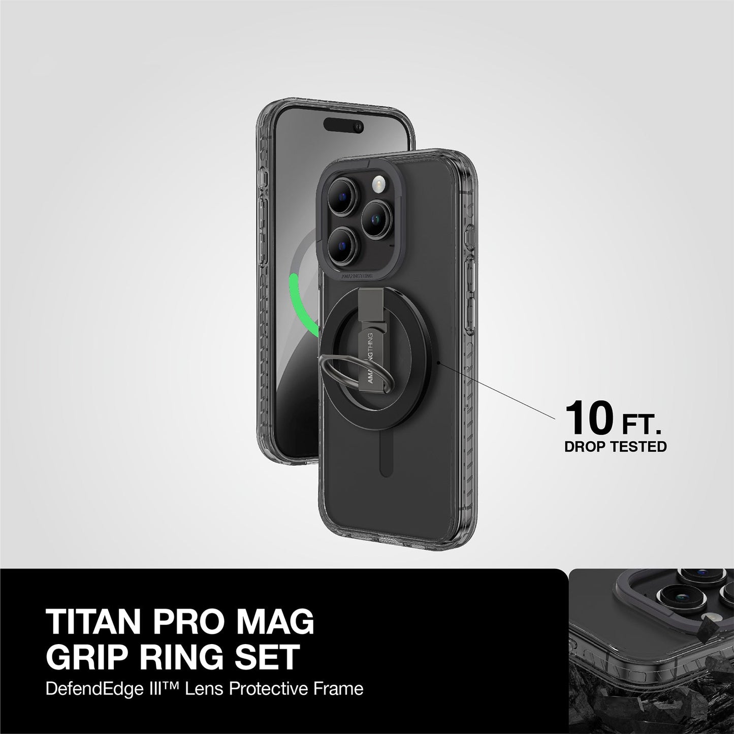 AMAZING THING TITAN PRO MAG GRIP DROP PROOF CASE FOR IPHONE 15 6.1 PRO 2023