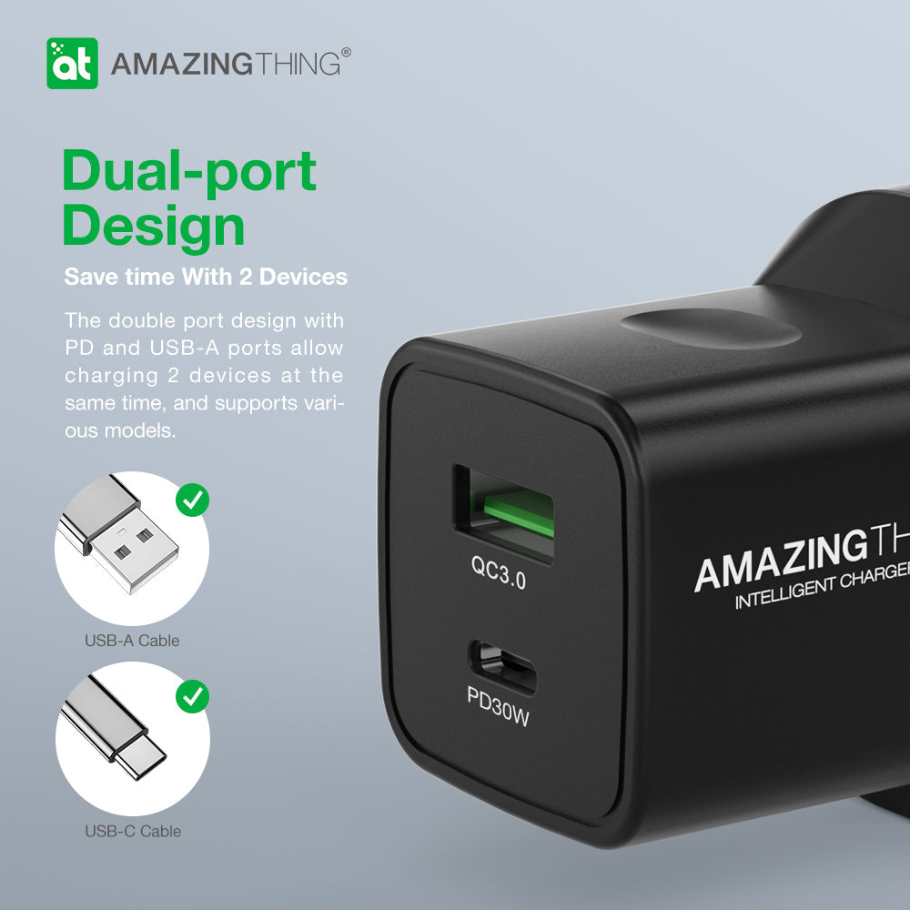 AMAZINGTHING EXPLORER PRO USB-C UK SPEED PRO PD33W 1C1A WALL CHARGER