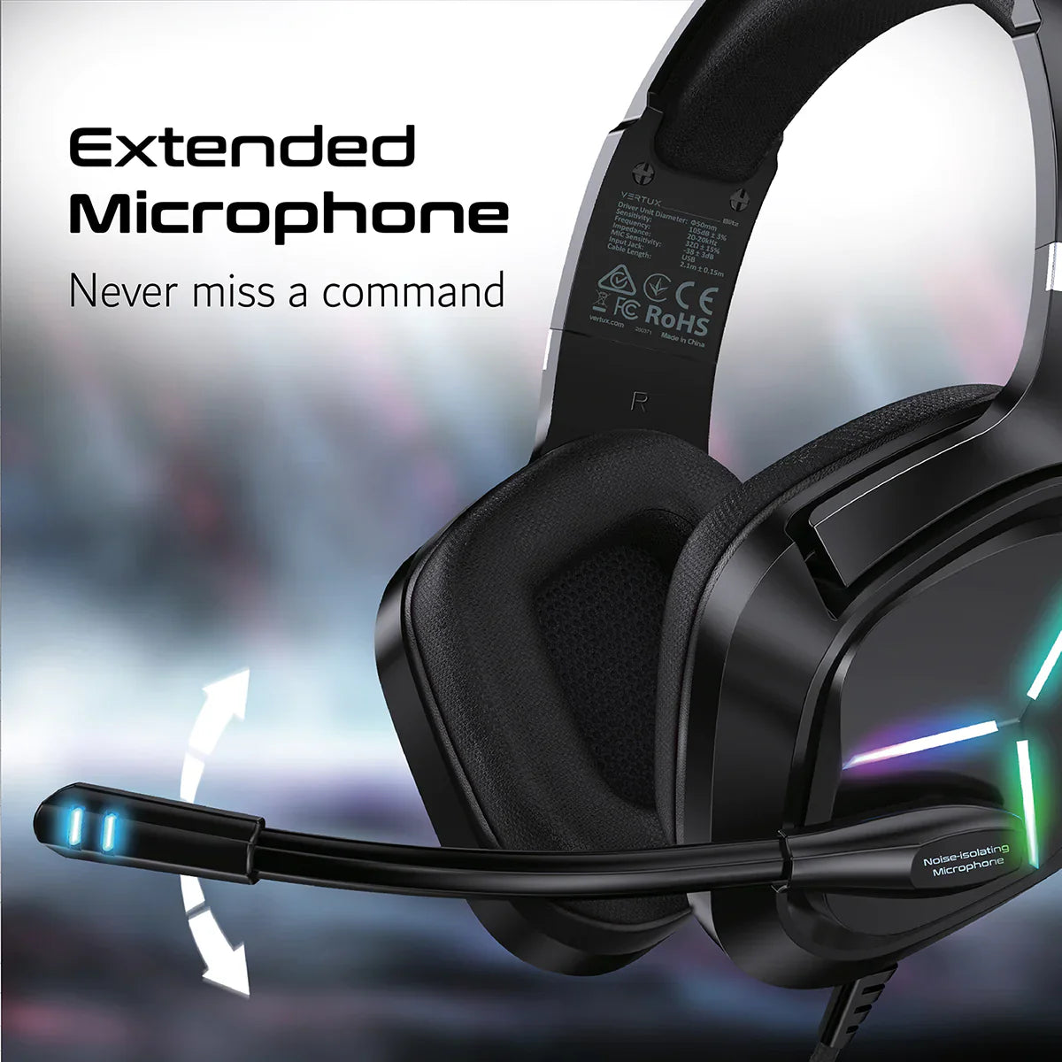 Vertux Blitz 7.1 Surround Sound Gaming Headphone
