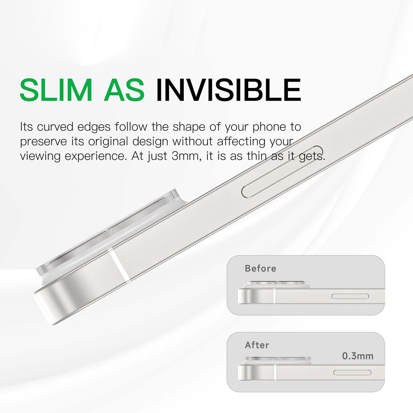 AMAZING THING IPHONE 15 SERIES 2023 PURE GLASS LENS PROTECTOR