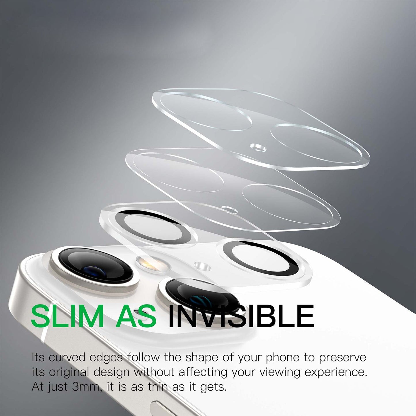 AMAZING THING IPHONE 15 SERIES 2023 PURE GLASS LENS PROTECTOR