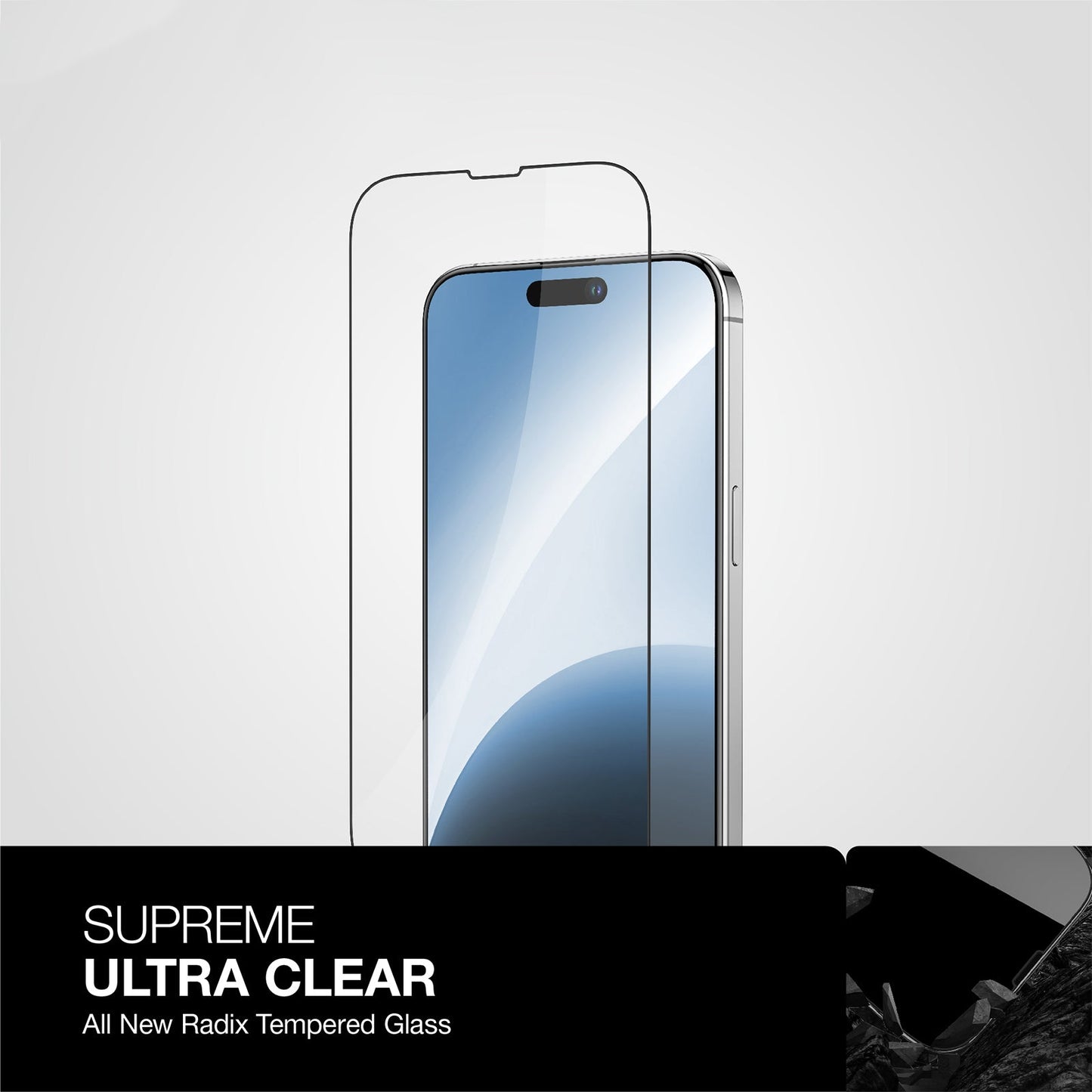 AMAZING THING IPHONE 15 SERIES 2023 2.75D FULLY COVERED RADIX CLEAR GLASS SCREEN PROTECTORS