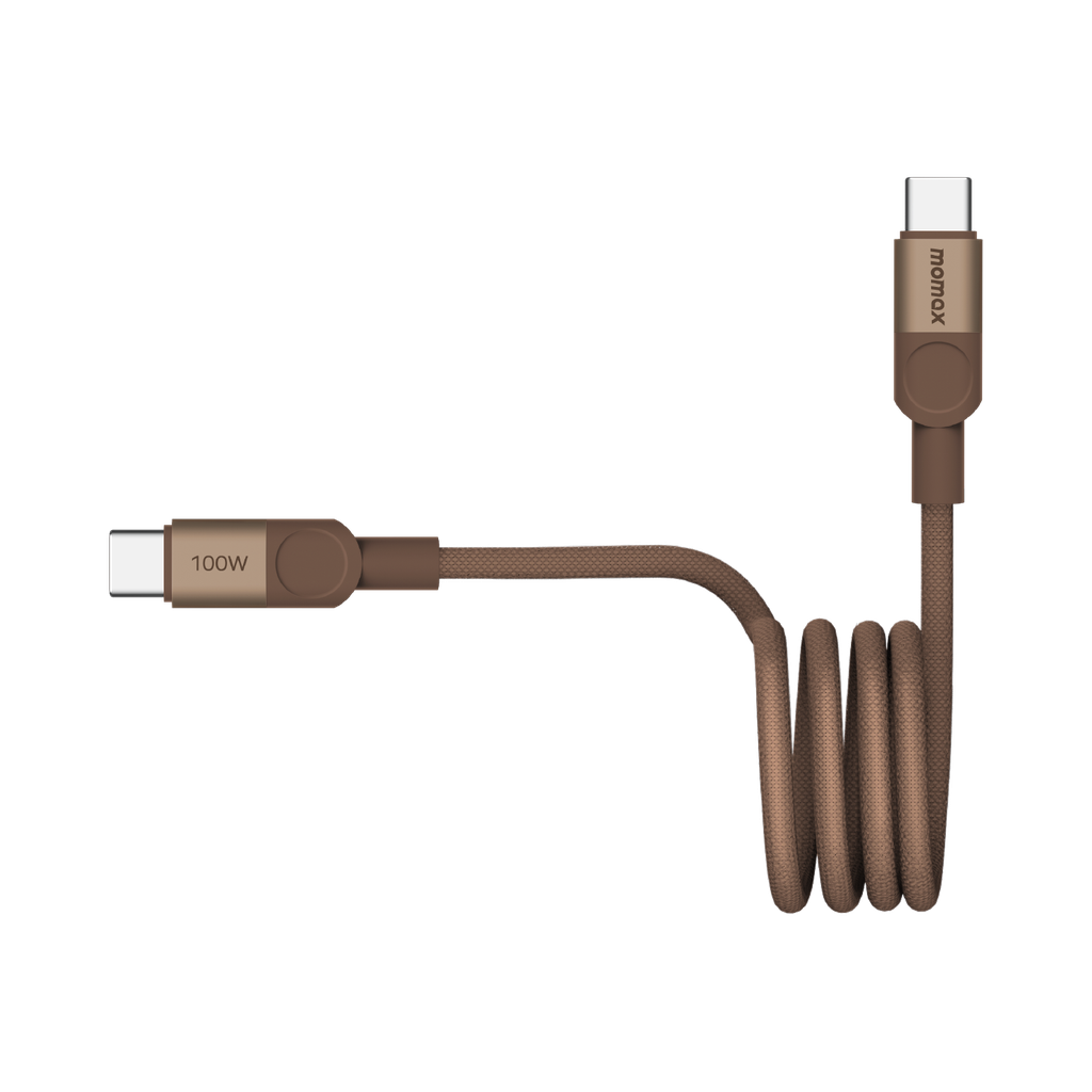 MOMAX MAG LINK 100W USB-C TO USB-C MAGNETIC CABLE 1M