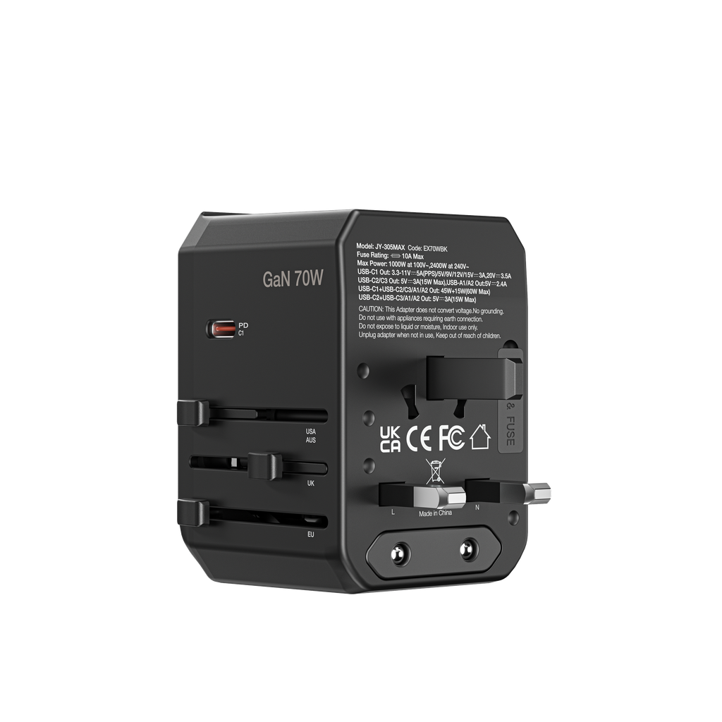 AMAZINGTHING EXPLORER PD 70W 5 PORTS 2A+3C TRAVEL CHARGER