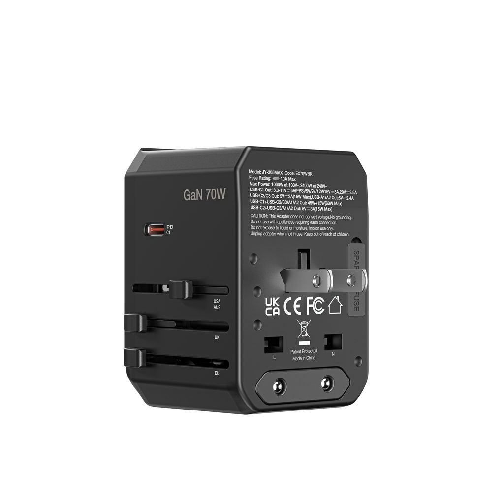 AMAZINGTHING EXPLORER PD 70W 5 PORTS 2A+3C TRAVEL CHARGER