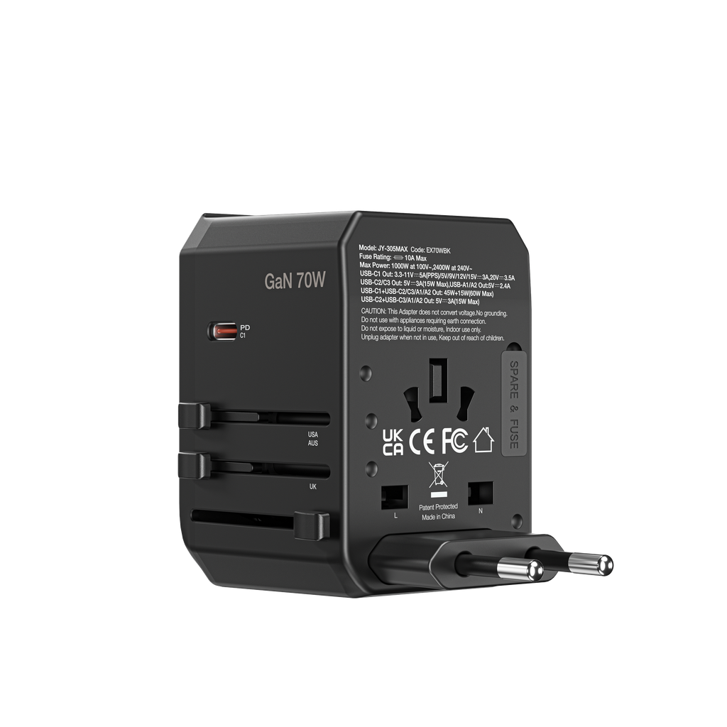 AMAZINGTHING EXPLORER PD 70W 5 PORTS 2A+3C TRAVEL CHARGER
