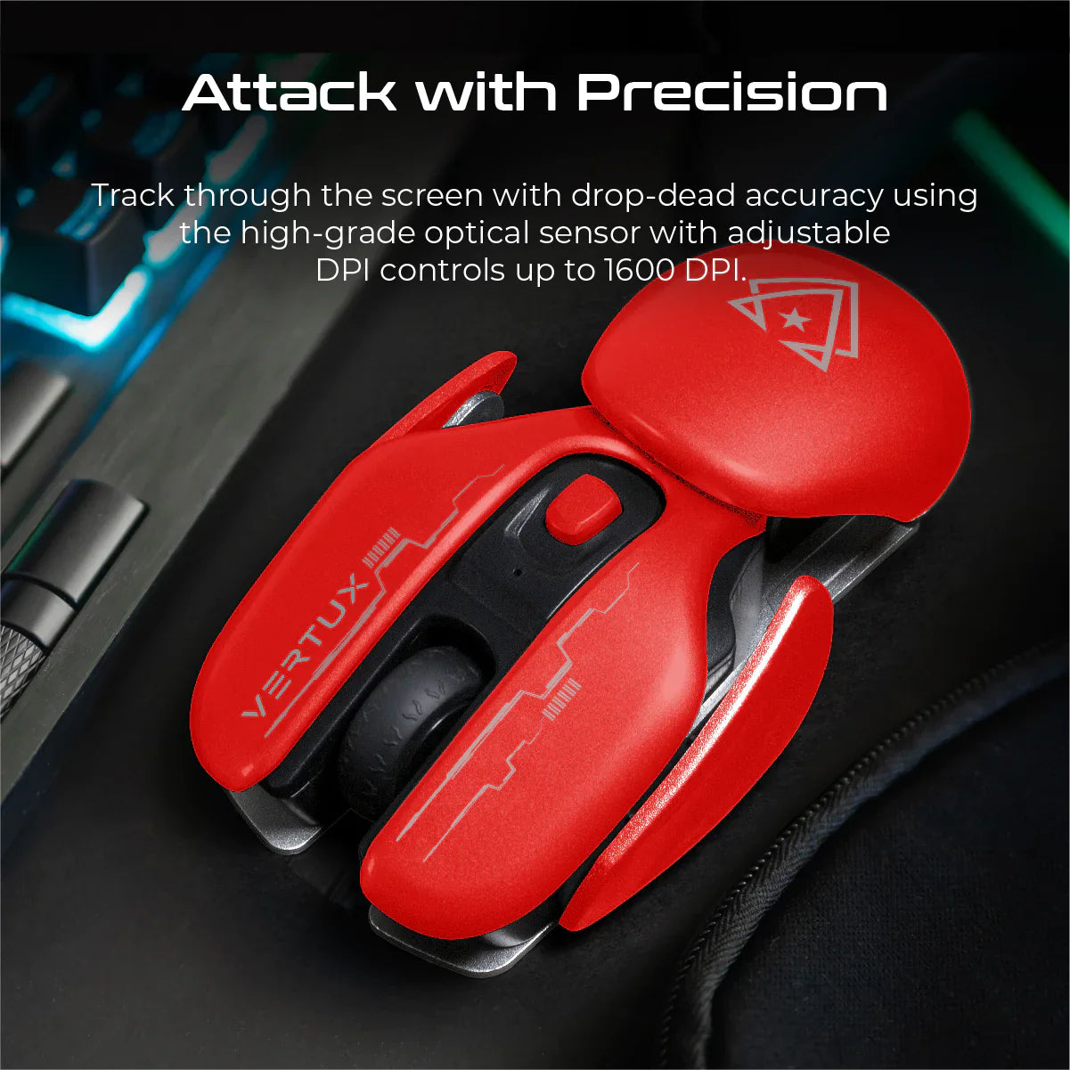 Vertux Glider High Performance Wireless Gaming Mouse