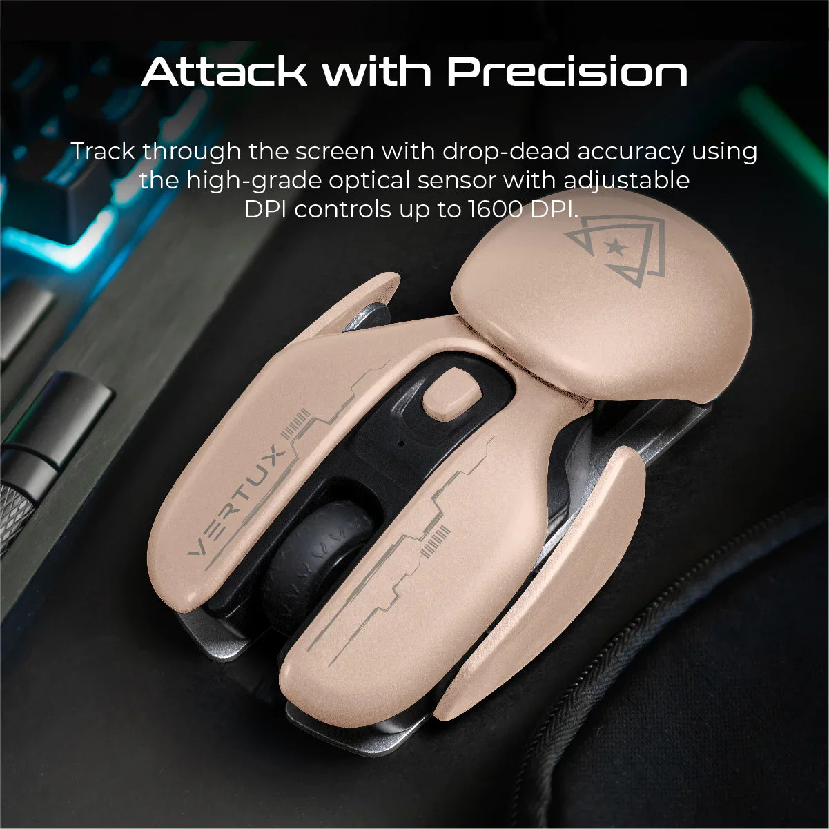 Vertux Glider High Performance Wireless Gaming Mouse