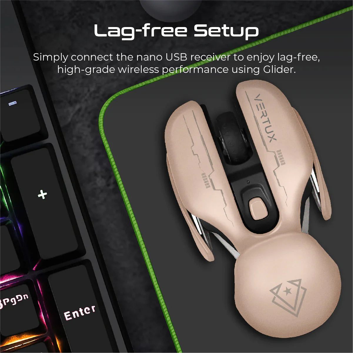 Vertux Glider High Performance Wireless Gaming Mouse