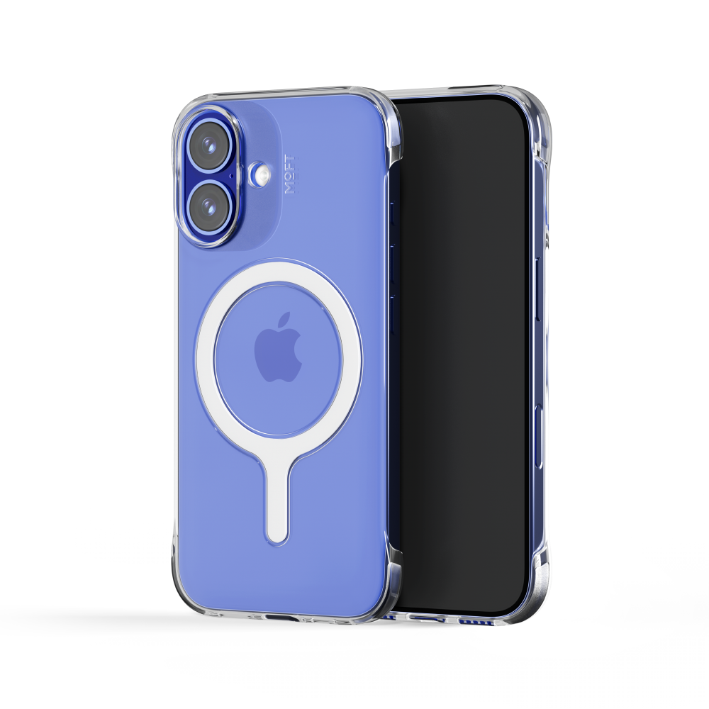 MOFT SNAP CLEAR CASE FOR IPHONE 16 - (LANYARD COMPATIBLE)