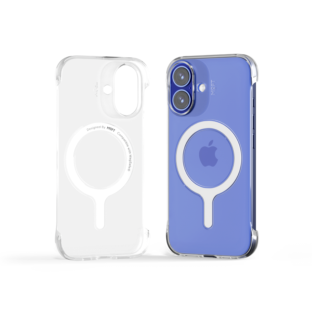 MOFT SNAP CLEAR CASE FOR IPHONE 16 - (LANYARD COMPATIBLE)