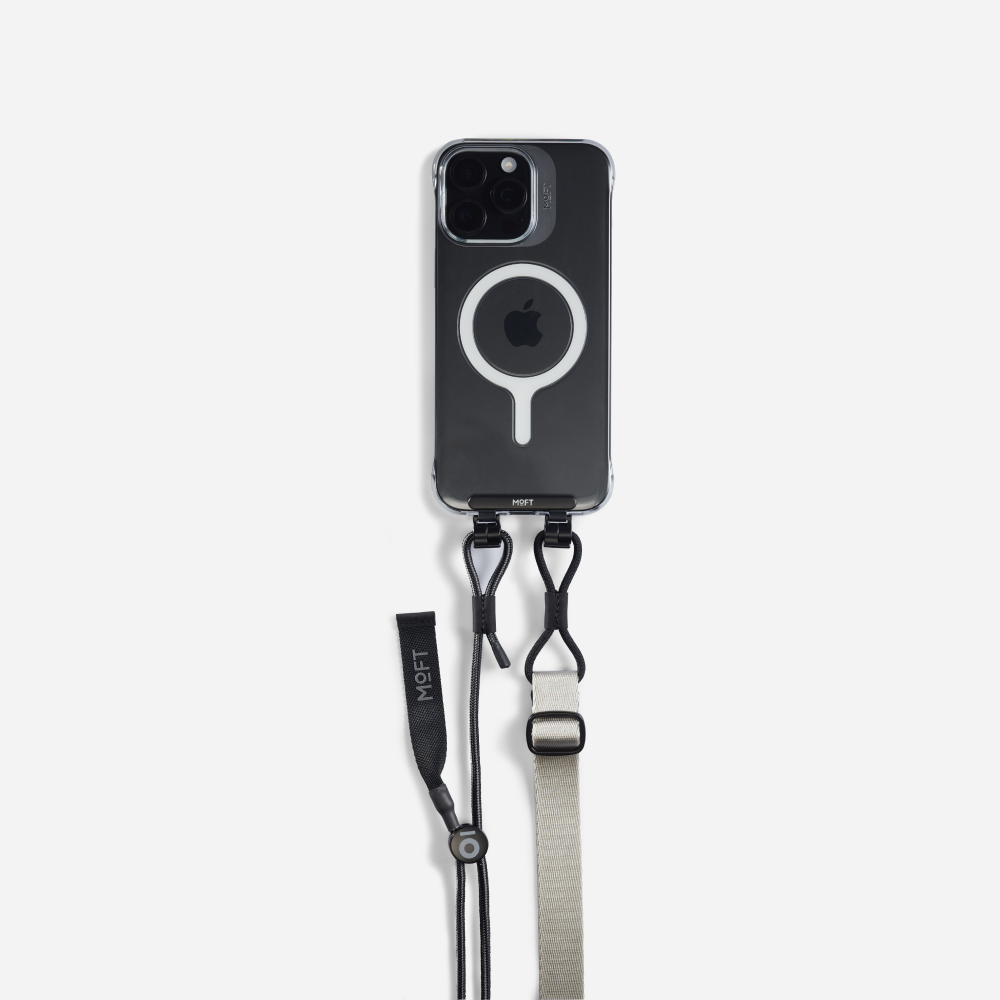 MOFT SNAP CLEAR CASE FOR IPHONE 16 - (LANYARD COMPATIBLE)
