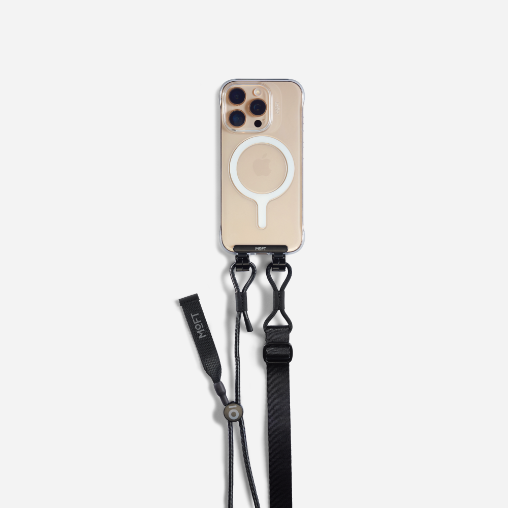 MOFT SNAP CLEAR CASE FOR IPHONE 16 - (LANYARD COMPATIBLE)