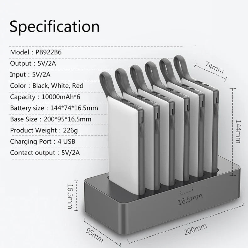 WST - POWERBANK DOCKING STATION 6-in-1 MAGSAFE 10000MAH