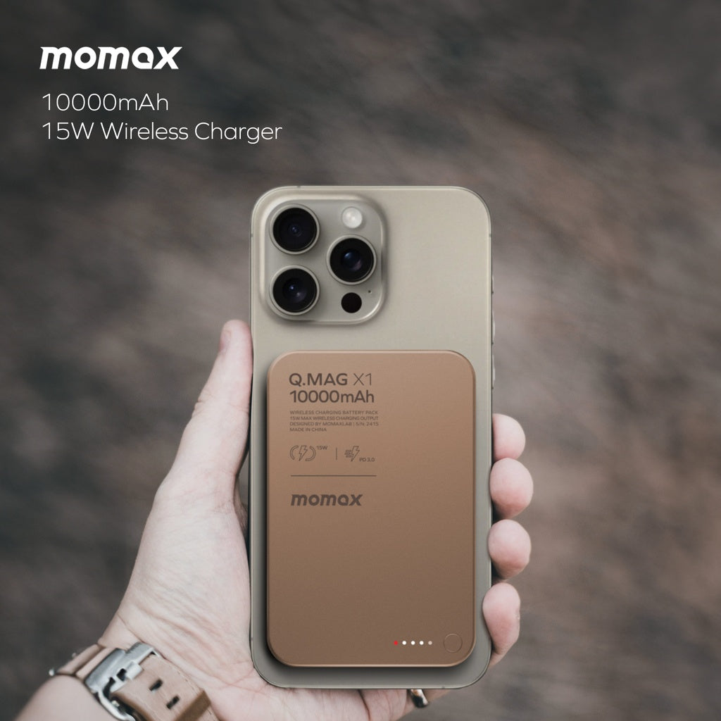 MOMAX Q.MAG X1 10000mAh GEN2 15W MAGSAFE WIRELESS POWER BANK