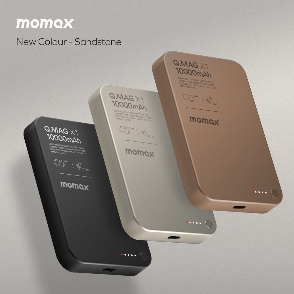 MOMAX Q.MAG X1 10000mAh GEN2 15W MAGSAFE WIRELESS POWER BANK