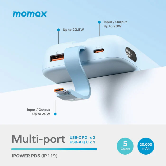 MOMAX IPOWER PD 3 10000mAh BATTERY PACK