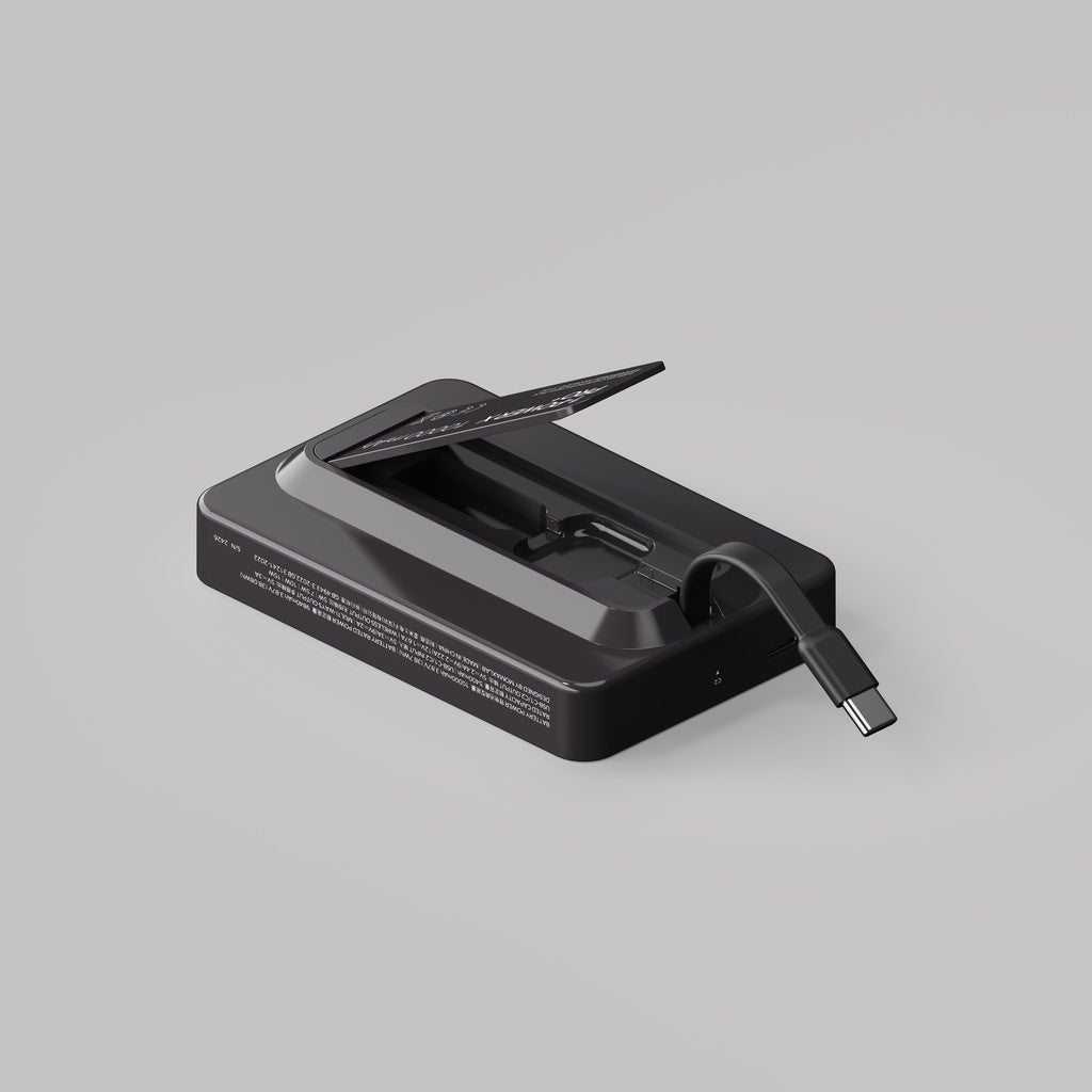MOMAX 1-POWER X PRO+ 10000mAh MAGNETIC WIRELESS POWER BANK WITH STAND AND BUILT-IN USB-C CABLE