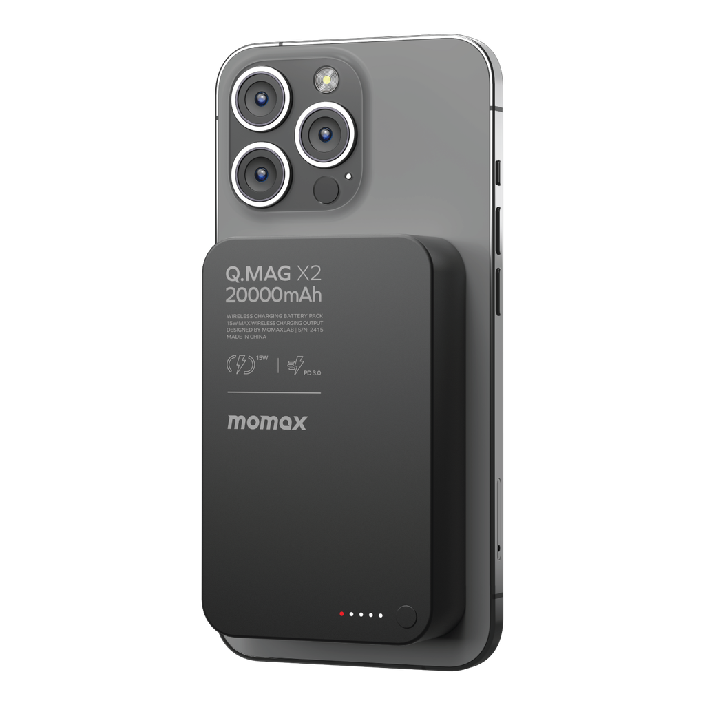 MOMAX Q.MAG X2 20000mAh GEN2 MAGSAFE WIRELESS POWER BANK