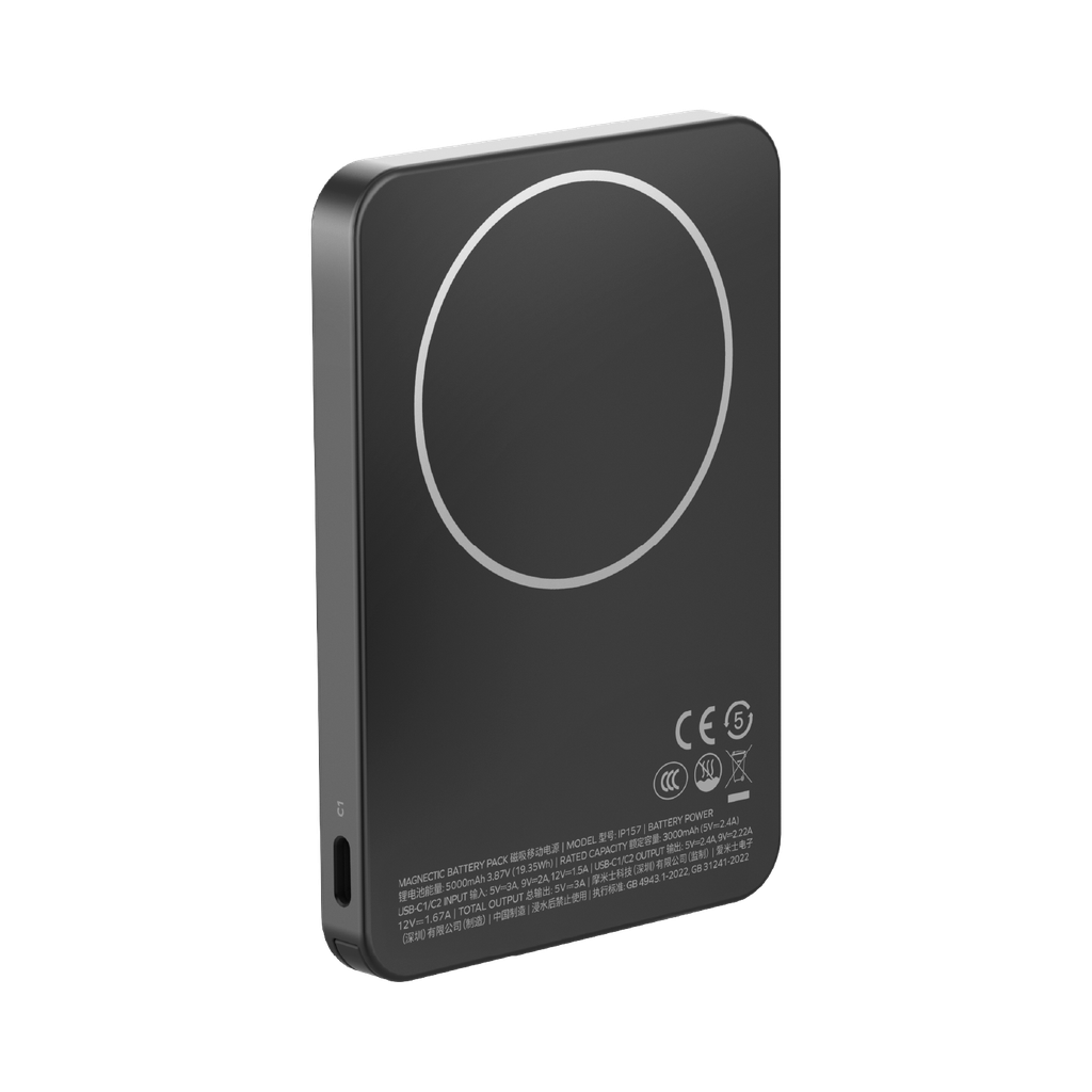 Momax 1-power F.pass+ 5000mah Power Bank With Built-in Cable & Magnetic Attachment