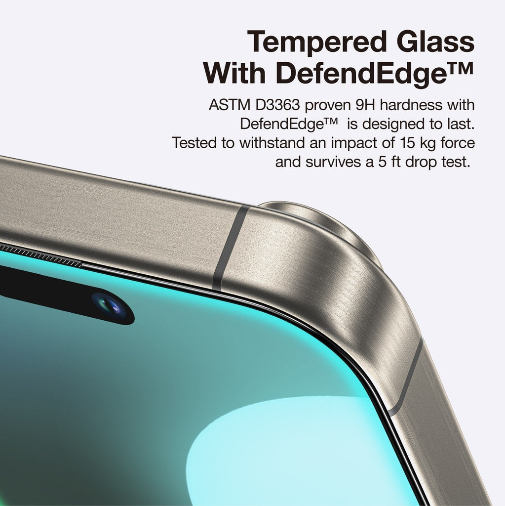 AMAZING THING IPHONE 16 SERIES 2.75D FULLY COVERED DUST FILTER TITAN GLASS CLEAR