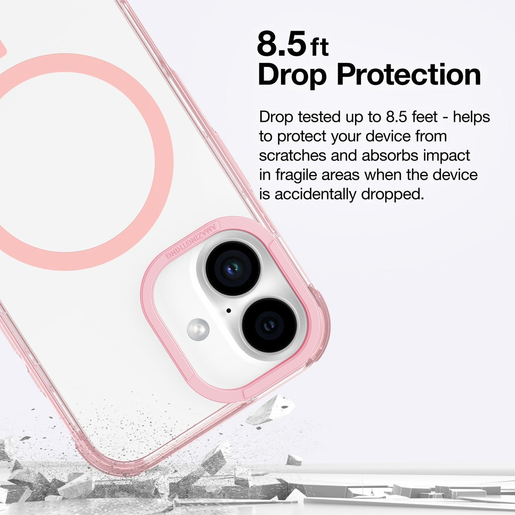 AMAZINGTHING OMNI MAGSAFE DROP PROOF CASE FOR IPHONE 16 SERIES - PINK