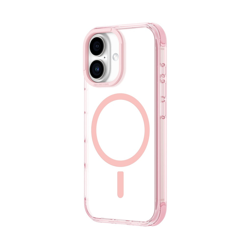 AMAZINGTHING OMNI MAGSAFE DROP PROOF CASE FOR IPHONE 16 SERIES - PINK