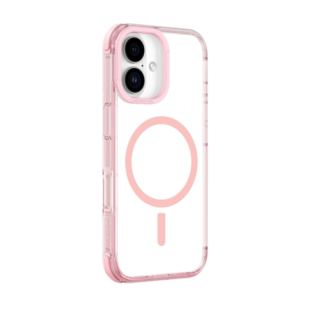 AMAZINGTHING OMNI MAGSAFE DROP PROOF CASE FOR IPHONE 16 SERIES - PINK