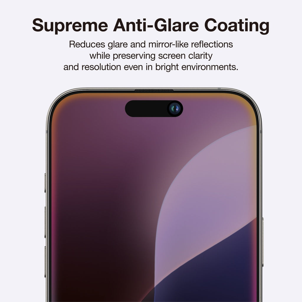 AMAZING THING IPHONE 16 SERIES 2.75D FULLY COVERED DUST FILTER TITAN PRIVACY GLASS
