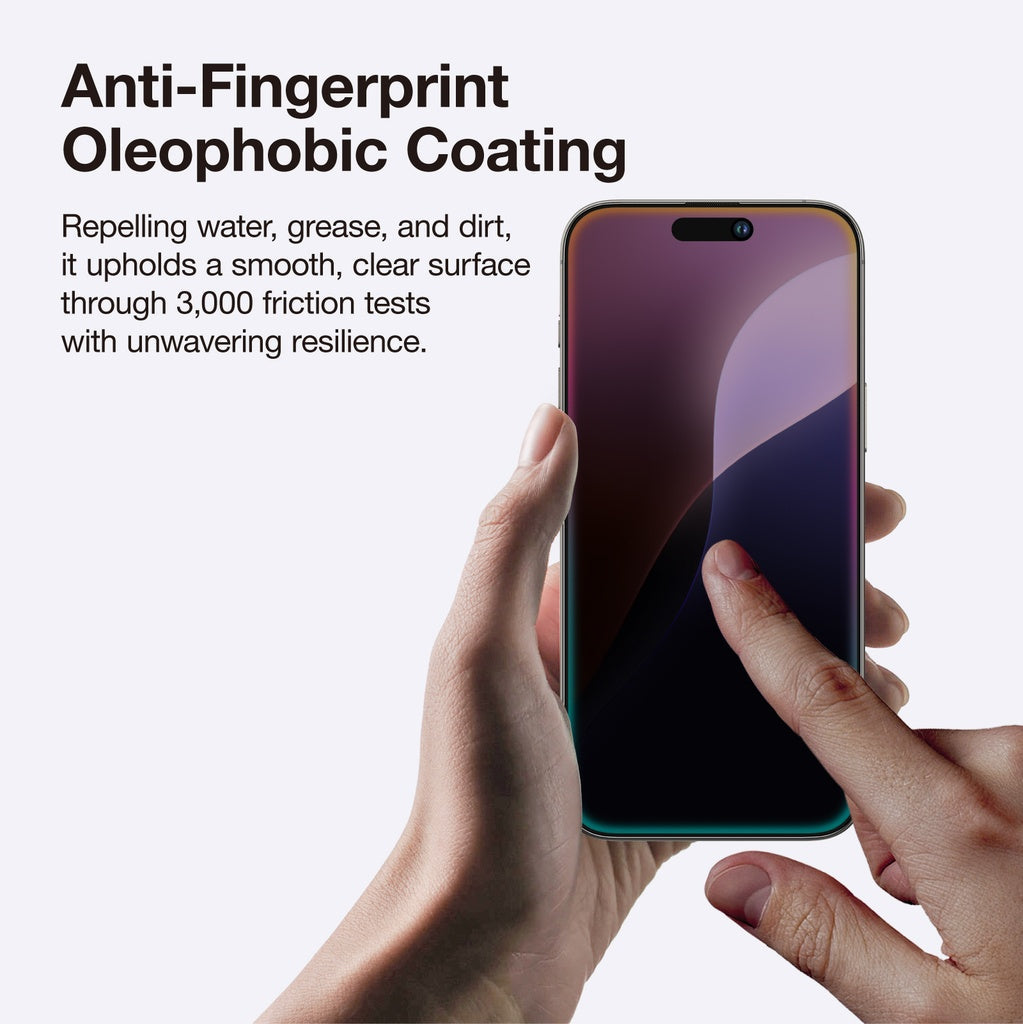 AMAZING THING IPHONE 16 SERIES 2.75D FULLY COVERED DUST FILTER TITAN PRIVACY GLASS