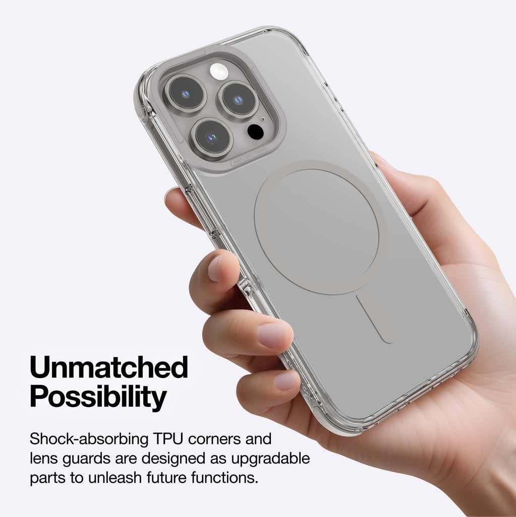AMAZINGTHING OMNI MAGSAFE DROP PROOF CASE FOR IPHONE 16 SERIES - GREY