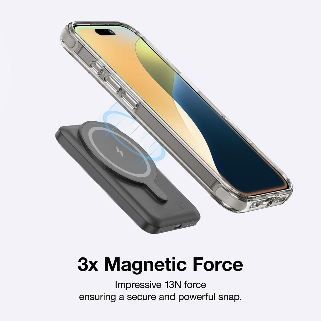 AMAZINGTHING OMNI MAGSAFE DROP PROOF CASE WITH STAND FOR IPHONE 16 SERIES - GREY