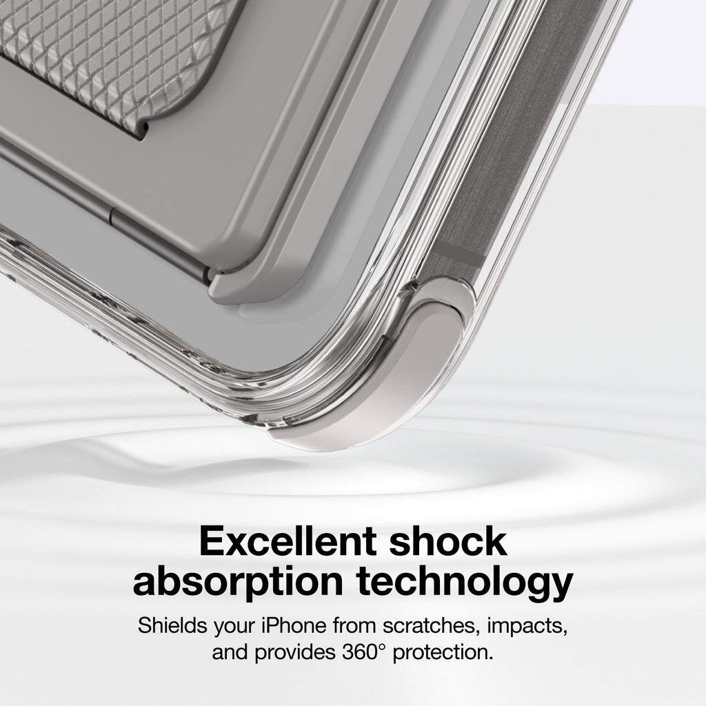 AMAZINGTHING OMNI MAGSAFE DROP PROOF CASE WITH STAND FOR IPHONE 16 SERIES - GREY