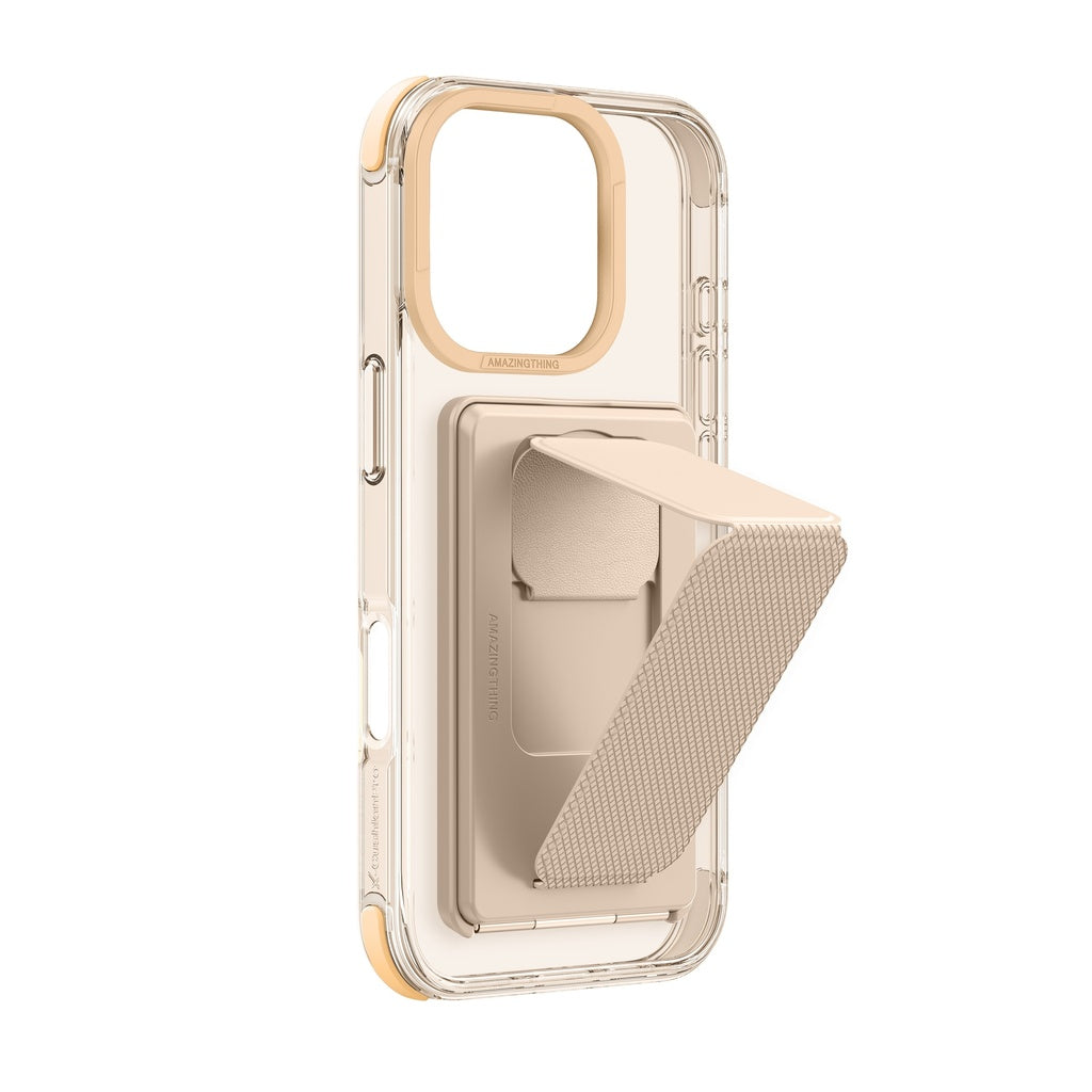 AMAZINGTHING OMNI MAGSAFE DROP PROOF CASE WITH STAND FOR IPHONE 16 SERIES - ROSE GOLD