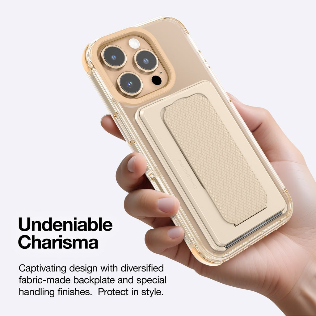 AMAZINGTHING OMNI MAGSAFE DROP PROOF CASE WITH STAND FOR IPHONE 16 SERIES - ROSE GOLD