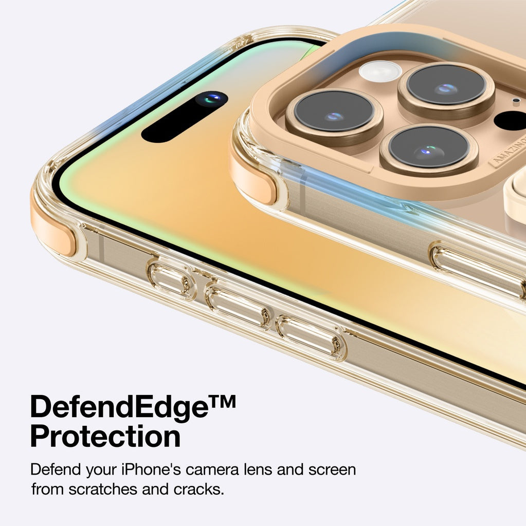 AMAZINGTHING OMNI MAGSAFE DROP PROOF CASE WITH STAND FOR IPHONE 16 SERIES - ROSE GOLD